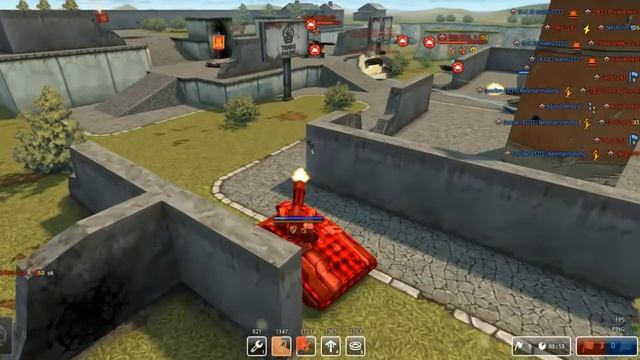 Tanki Online | Gameplay with titan+vulcan XT +incendiary band augment смотреть онлайн