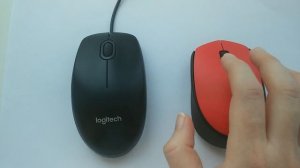 Logitech B100 и Logitech M171 сравнение шумности кнопок