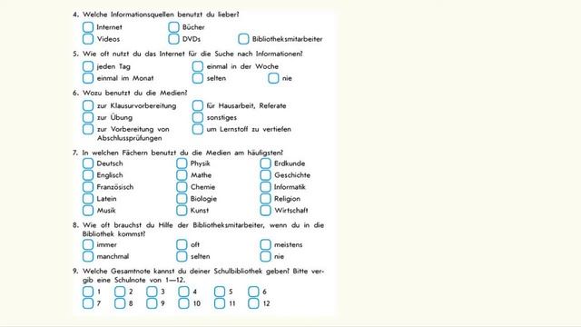 Німецька мова 9 клас Literatur 6 / Wie oft besuchst du Bibliotheken? смотреть онлайн