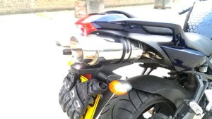 Yamaha FZ6 - Delkevic Exhaust With and Without DB Killer
