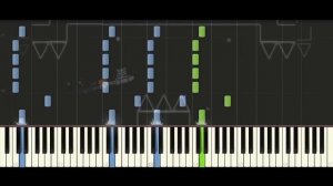 Geometry Dash - Can't Let Go (Geometry Dash lvl 6) | Piano Tutorial