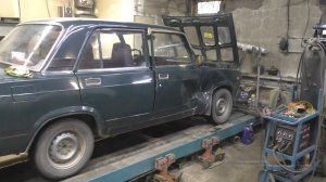 2107 удар в стойку двери ч.1