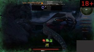 Path of Titans: Модовая карта. Как мегалании на ней отжигали. Стадо в пещерке (4)