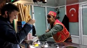 Турецкое мороженое в Ташкенте