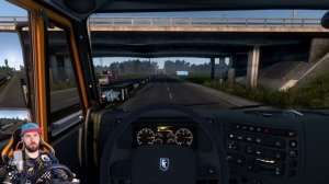 УСНУЛ ЗА РУЛЕМ - СУРОВАЯ РОССИЯ - Euro Truck Simulator 2 + РУЛЬ
