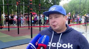 Воркаут-площадка от Крокус в парке Тополя