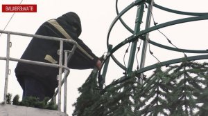 Как проходила установка главной елки Вязьмы и каким вязьмичи хотят видеть город к Новогму году?