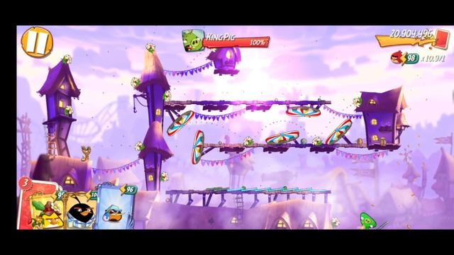 Angry birds 2 Level 1000(Boss Level)-1001(1000 level milestone completed) смотреть онлайн