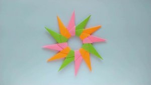 Метательная звезда сюрикен из бумаги