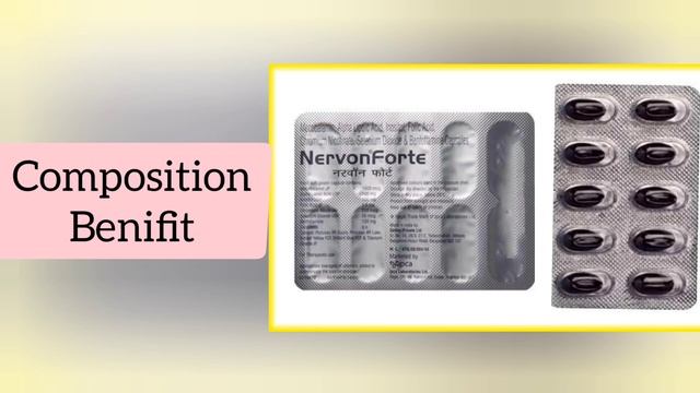 Nervon Forte Capsule Benifit  All Details - MecobalaminAlpha Lipoic AcidFolic AcidInositol.