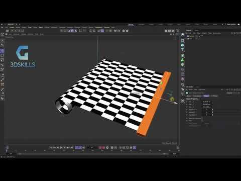 Как скрутить рулет в Cinema 4D смотреть онлайн