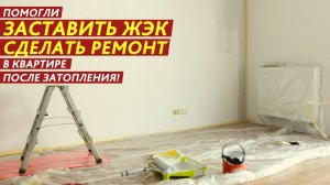 Помогли заставить ЖЭК сделать ремонт в квартире после затопления!