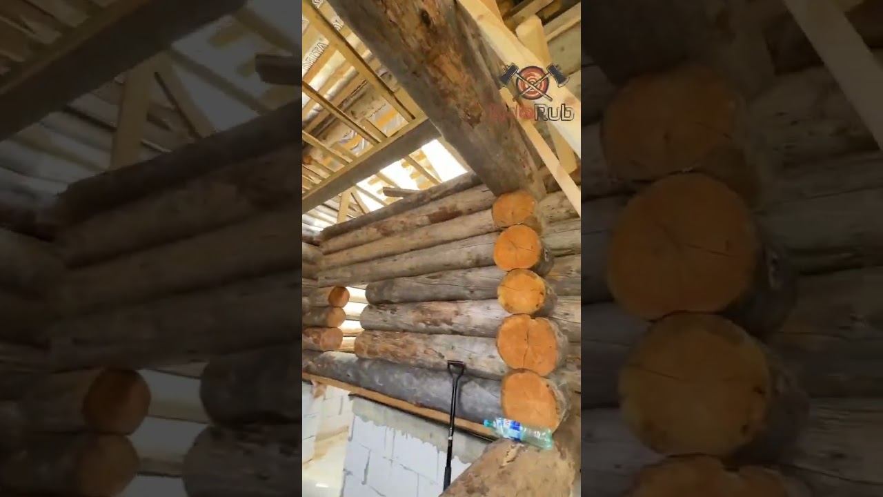 Монтаж кровли двухэтажный бани #баня #баняизкело #строительствобани #кровля #монтаж