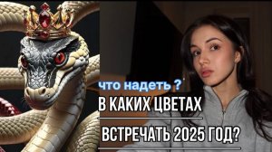 Что надеть? В каких цветах встречать 2025 год?