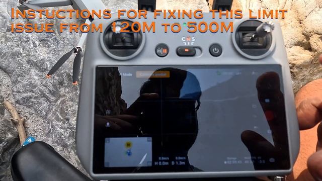 DJI Mini 4/4 Pro from 120m to 500m no software DJI Drone 500m Hack |How to Fly DRONE More than 120m