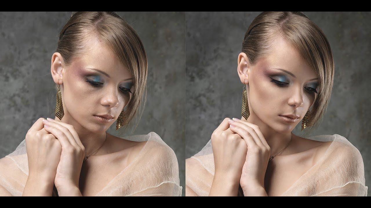 Ретушь женского студийного портрета. Видеоурок. смотреть онлайн