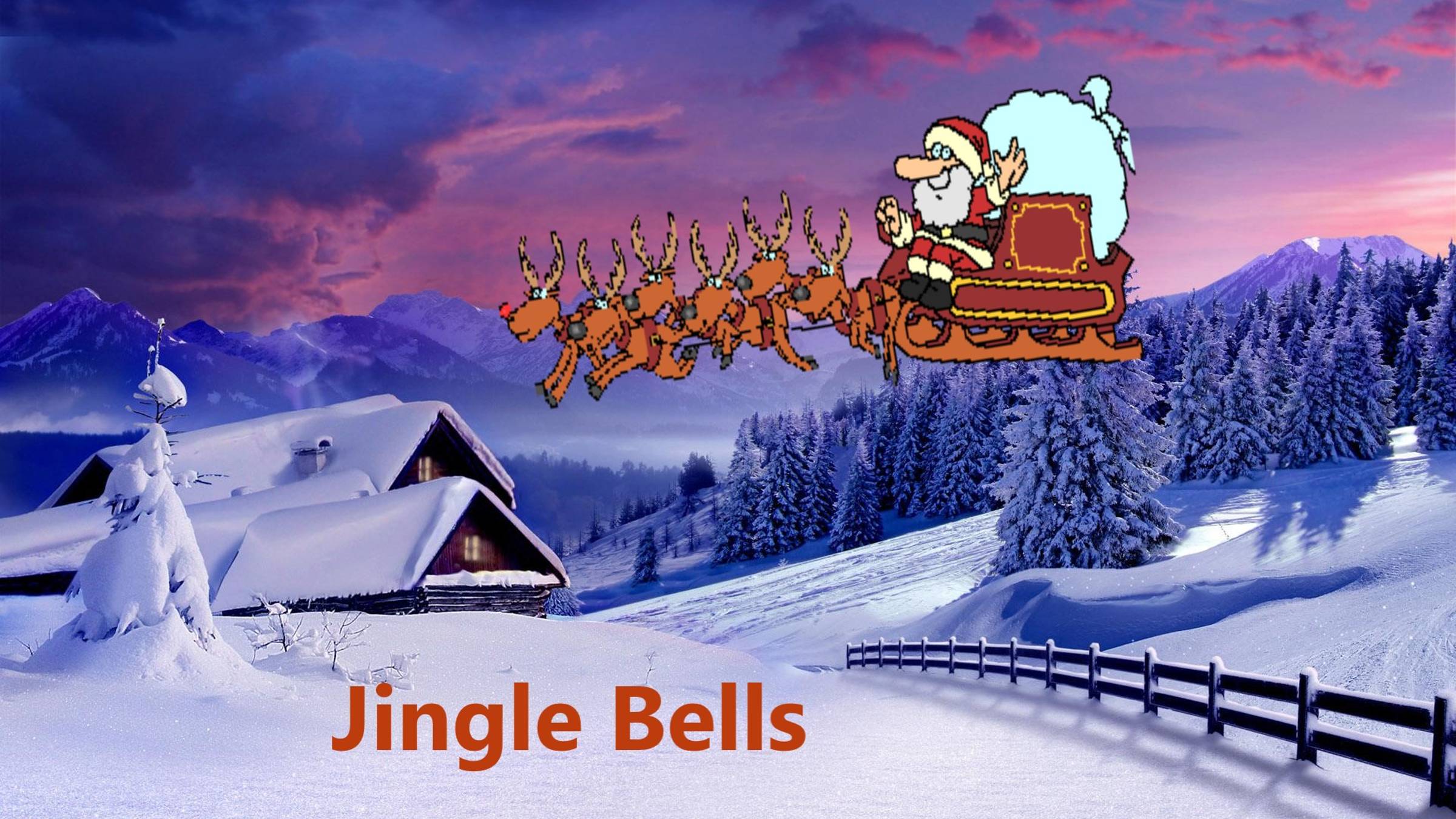 Jingle Bells  - Christmas_song. Рождественская песня на английском языке с текстом. Merry Christmas