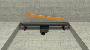 Установка душевого трапа Pestan Confluo Premium Slim Line