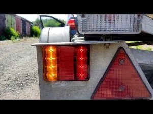 LED фары на прицеп, доделали всю электрику на лодку Swimmer 370.