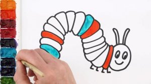 Как нарисовать тыкву  и гусеницу! Идеи рисования  для начинающих