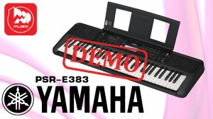 Синтезатор YAMAHA PSR-E383 - демонстрация звучания