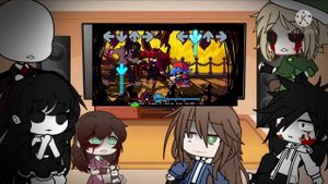 Creepypasta React To Friday Night Funkin VS Trepidation 1.5 // Jeff The Killer & Slenderman // GCRV