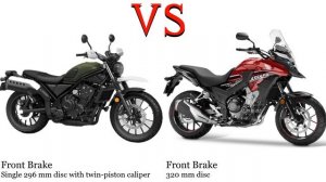Honda CL 500 vs Honda CB 500 X Test specification comparison