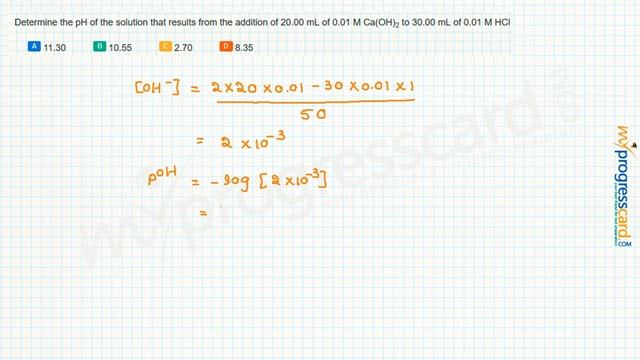 Determine the pH of the solution that results from the addition смотреть онлайн