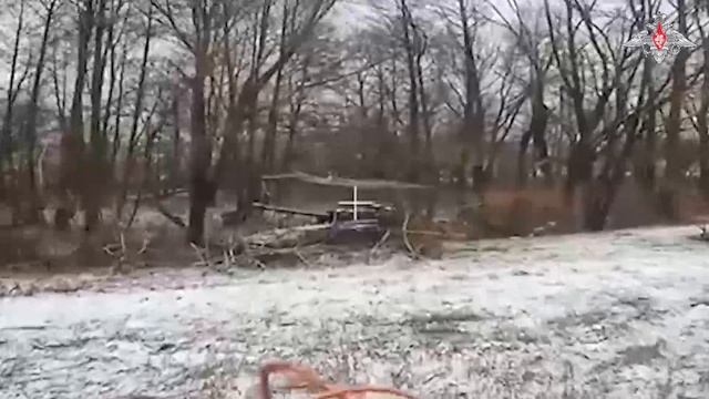 Уничтожение САУ ВСУ расчетом FPV-дрона
