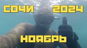 Подводная охота на горбыля и саргана в Черном море. Сочи Лазаревский район. Ноябрь.