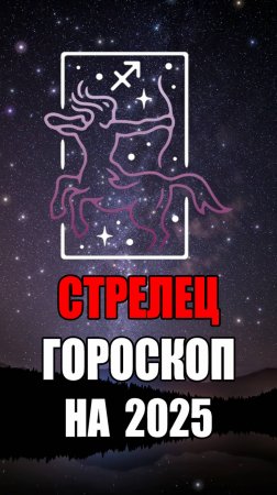 СТРЕЛЕЦ - ГОРОСКОП на 2025