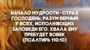 Начало мудрости-страх Господень. Врата узкие. Ключ Давидов.Любовь и милость=благодать Иисуса Христа