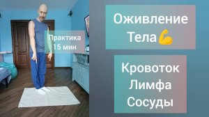 15 минут в день для здоровья ног и позвоночника. Активация кровообращения, лимфы и сосудов.