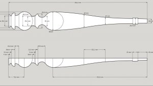 Быстрая векторная отрисовка модели вращения для последующего точения