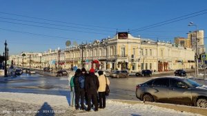 Задворки улицы Ленина в Омске и прогулка к Речному вокзалу