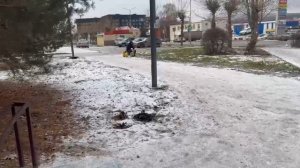 Тест драйв бензиновой приставки Снежок. ❄️