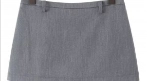 Дефекты пошива серой короткой юбки, размер L, бренд ZJOAN SHOW