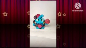 Покрываем лаком фигурки из пластилина.