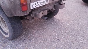 Выхлоп на уазе.