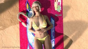 3d muscles / giantess / The beach