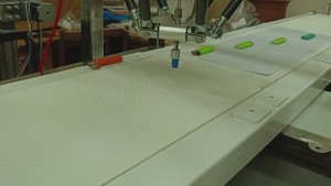 delta robot + зажигалка