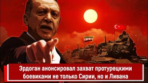 Эрдоган анонсировал захват протурецкими боевиками не только Сирии, но и Ливана