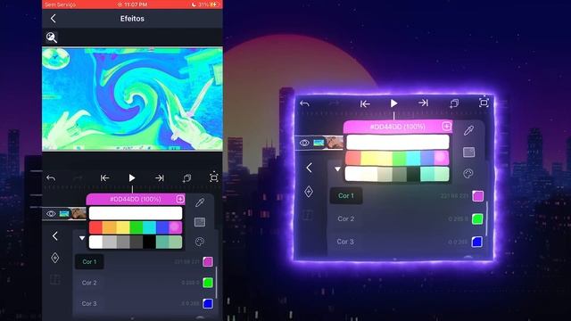 HOW TO MAKE *COLOR CORRECTION* PURPLE (effect tutorial) - Alight Motion смотреть онлайн