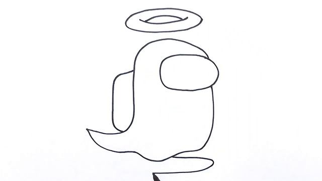 Как нарисовать героя игры Among us / How to draw and color game character among us смотреть онлайн