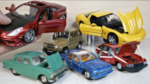 Модели СССР, редкая Волга 1/43, Chevrolet Corvette 1/24, Toyota Celica 1/24