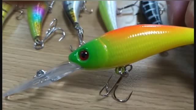 Копия - Tsuribito Deep Shaker Jr.(60мм / 10 Гр.) - Троллинговый воблер с Диповым заглублением