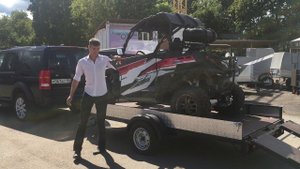 Загрузка UTV в прицеп Alaska