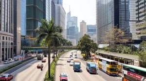 ГОНКОНГ поездка по вечернему центральному р-ну супергорода