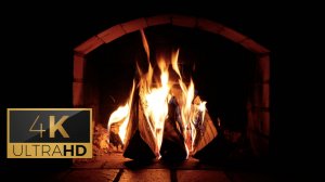 Камин. Расслабляющие звуки огня. / Fireplace. 1 час. 4K.