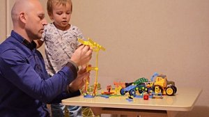 Кран сборка из конструктора